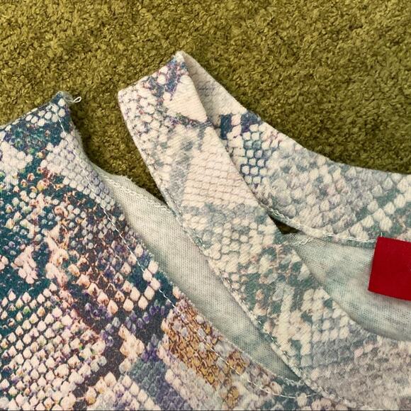 n:Philanthropy Snakeskin Print Cotton Tee, Size S - Picture 7 of 9